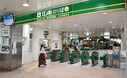 江の島電鉄の藤沢駅