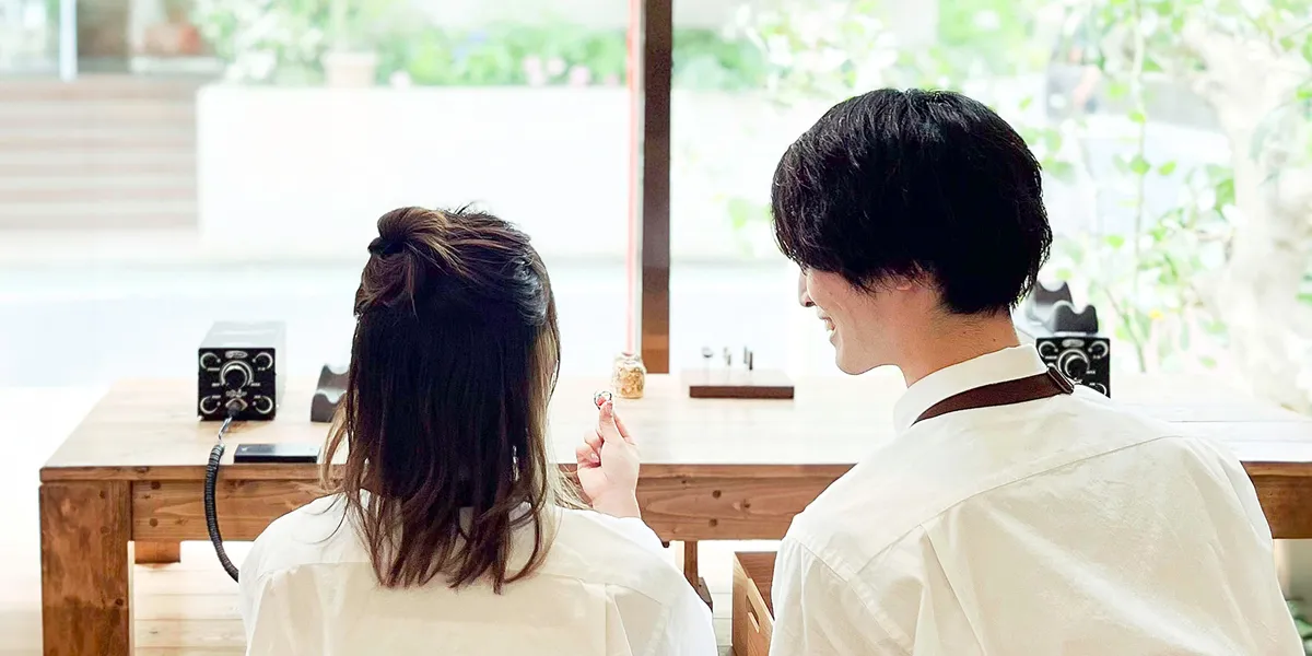 手作りペアリング作成中の写真撮影について | 神奈川で手作り結婚指輪 