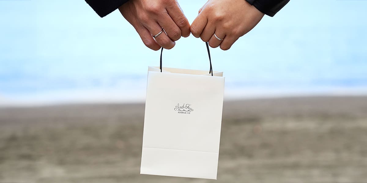 Andfuse湘南彫金工房の手作りプラチナ結婚指輪