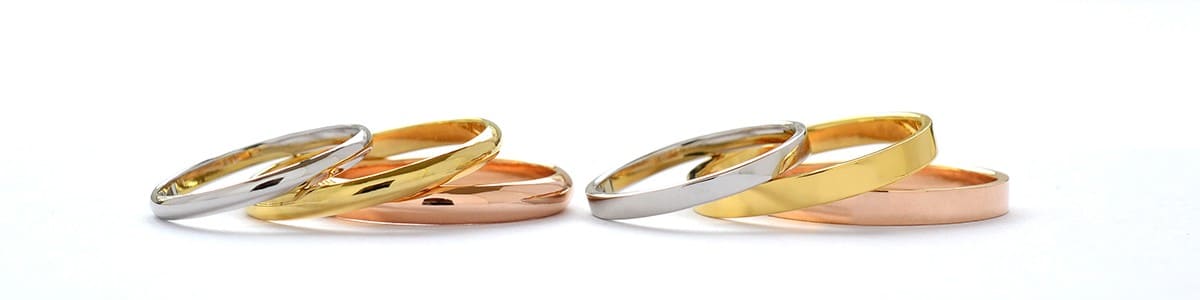 手作り結婚指輪の地金によって変わる価格の違い