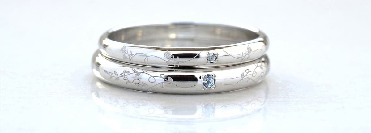 リングの表面へのレーザー彫刻