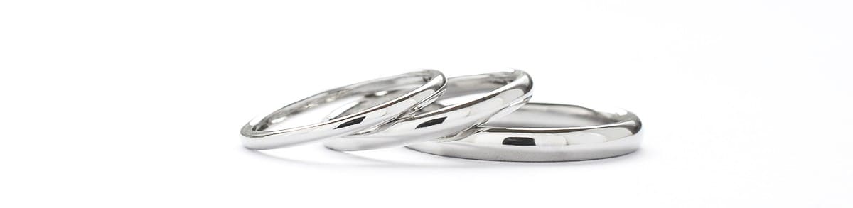 結婚指輪_甲丸鏡面仕上げ