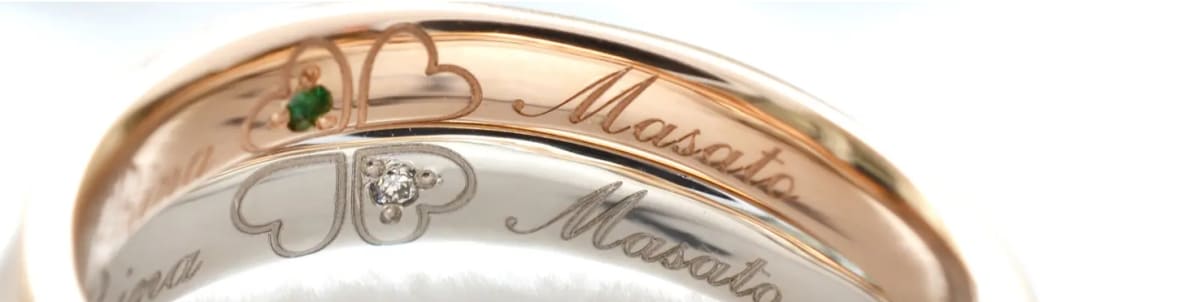 Andfuse湘南彫金工房のレーザー刻印例