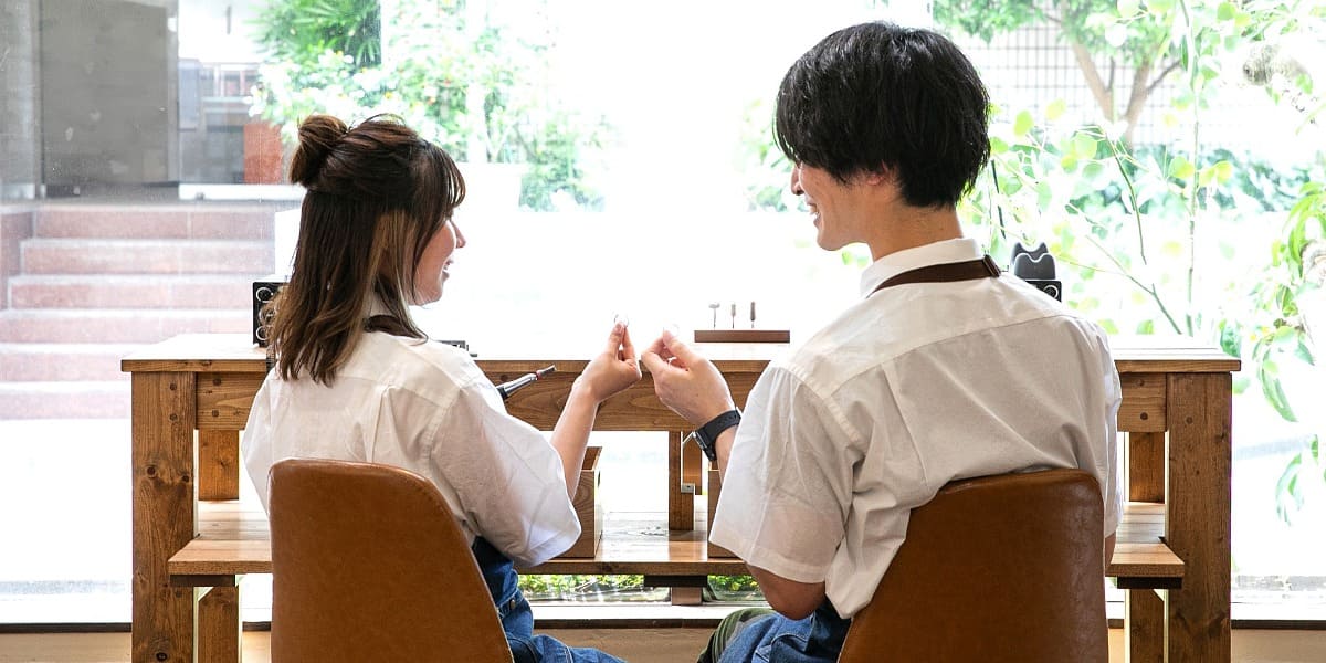 手作り結婚指輪なら、将来のサイズ直しまで考えて作れる