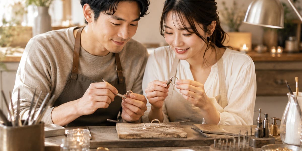 手作り結婚指輪なら、入籍日や結婚式に合わせて準備しやすい