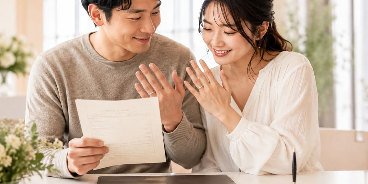 結婚指輪はふたりが納得できる日からつけて大丈夫
