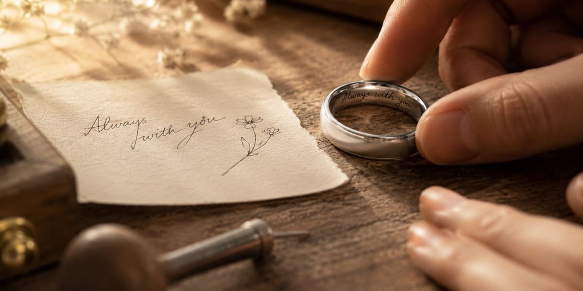 結婚指輪の刻印例アイデア集｜定番・手書き・外側・モチーフ刻印まで紹介